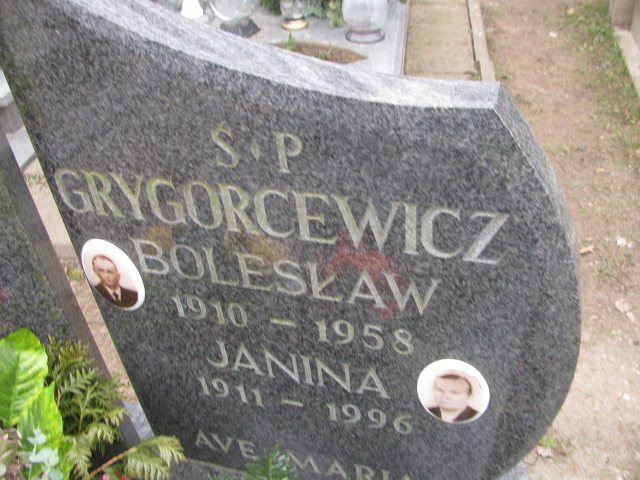 Janina Grygorcewicz 1910 Świeszyno - Grobonet - Wyszukiwarka osób pochowanych