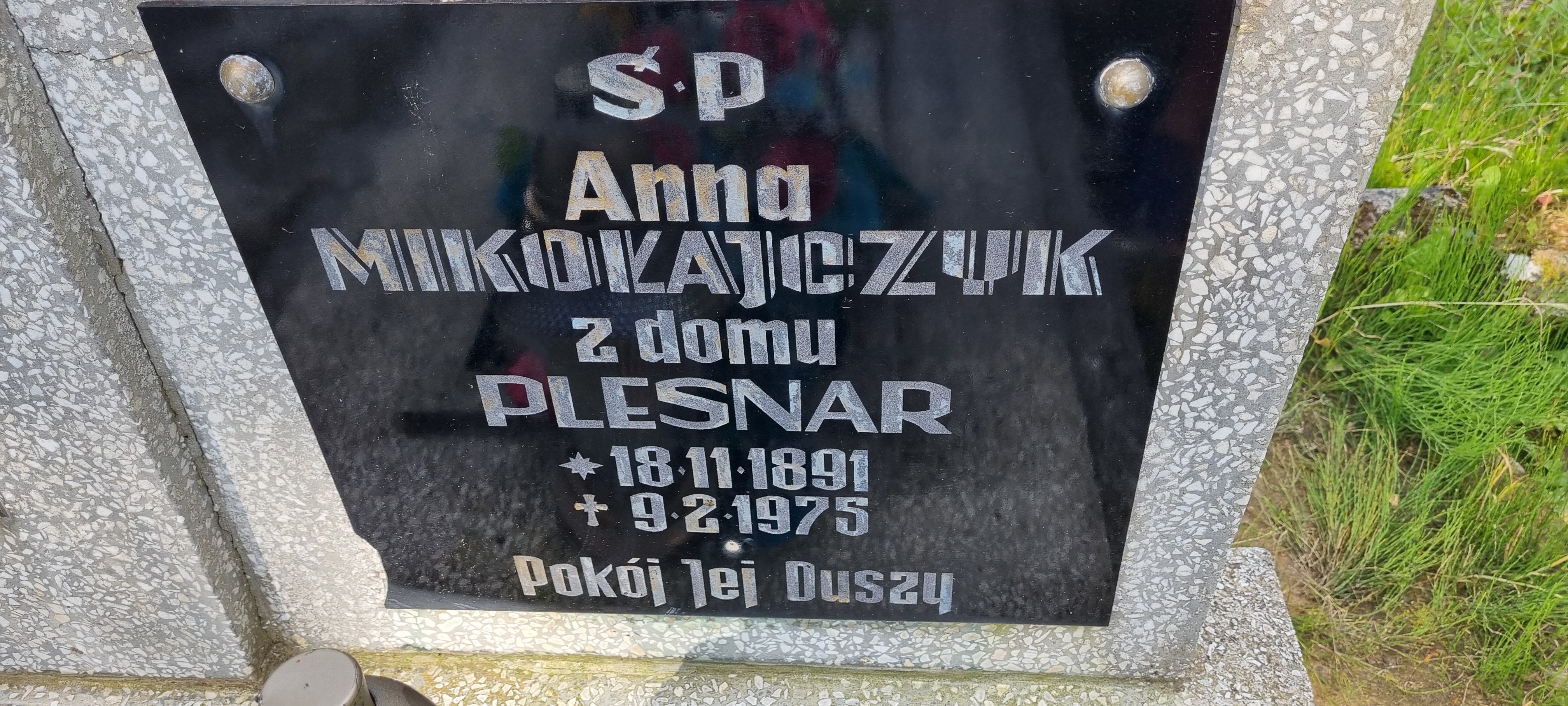 Anna Mikołajczyk 1891 Świeszyno - Grobonet - Wyszukiwarka osób pochowanych