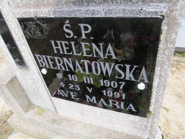 Helena Biernatowska 1907 Świeszyno - Grobonet - Wyszukiwarka osób pochowanych