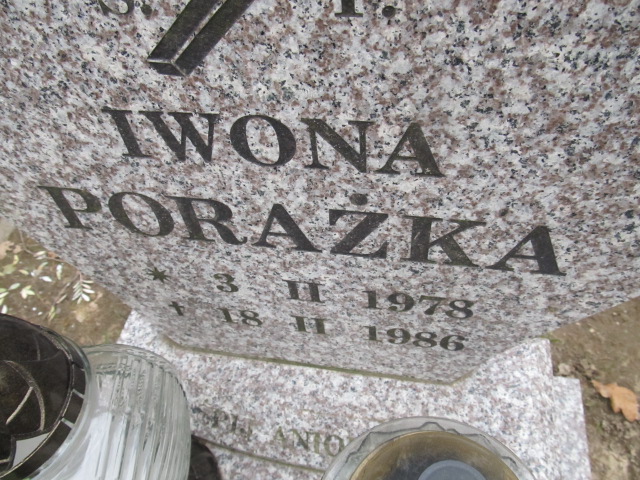 Iwona Porażka 1978 Świeszyno - Grobonet - Wyszukiwarka osób pochowanych