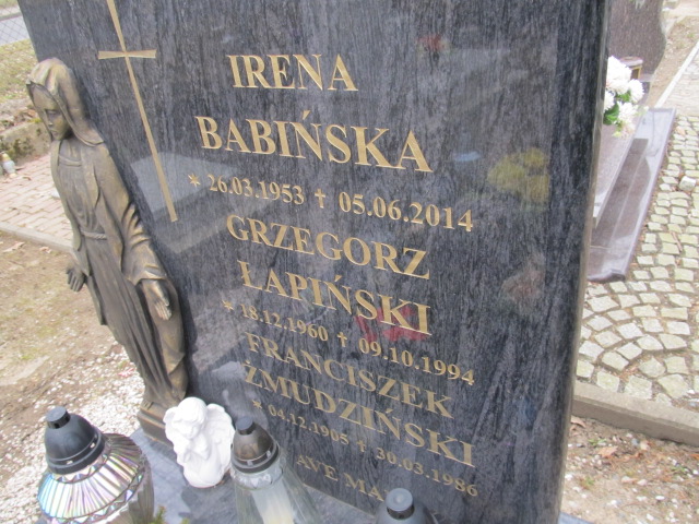 Grzegorz Łapiński 1960 Świeszyno - Grobonet - Wyszukiwarka osób pochowanych