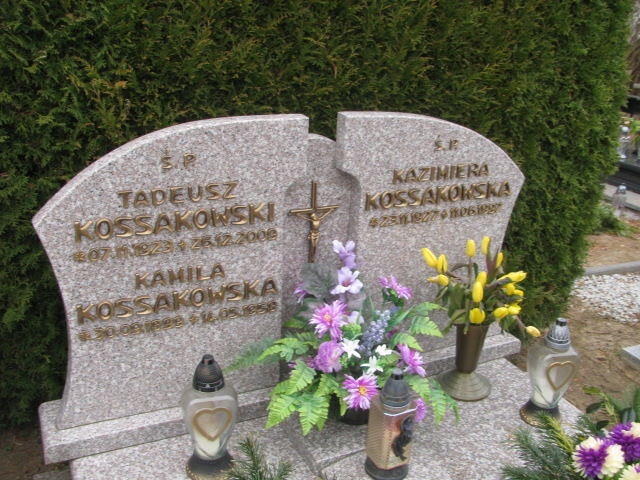 Kamila Kossakowska 1899 Świeszyno - Grobonet - Wyszukiwarka osób pochowanych