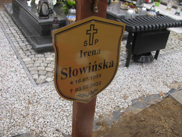Irena Słowińska 1955 Świeszyno - Grobonet - Wyszukiwarka osób pochowanych